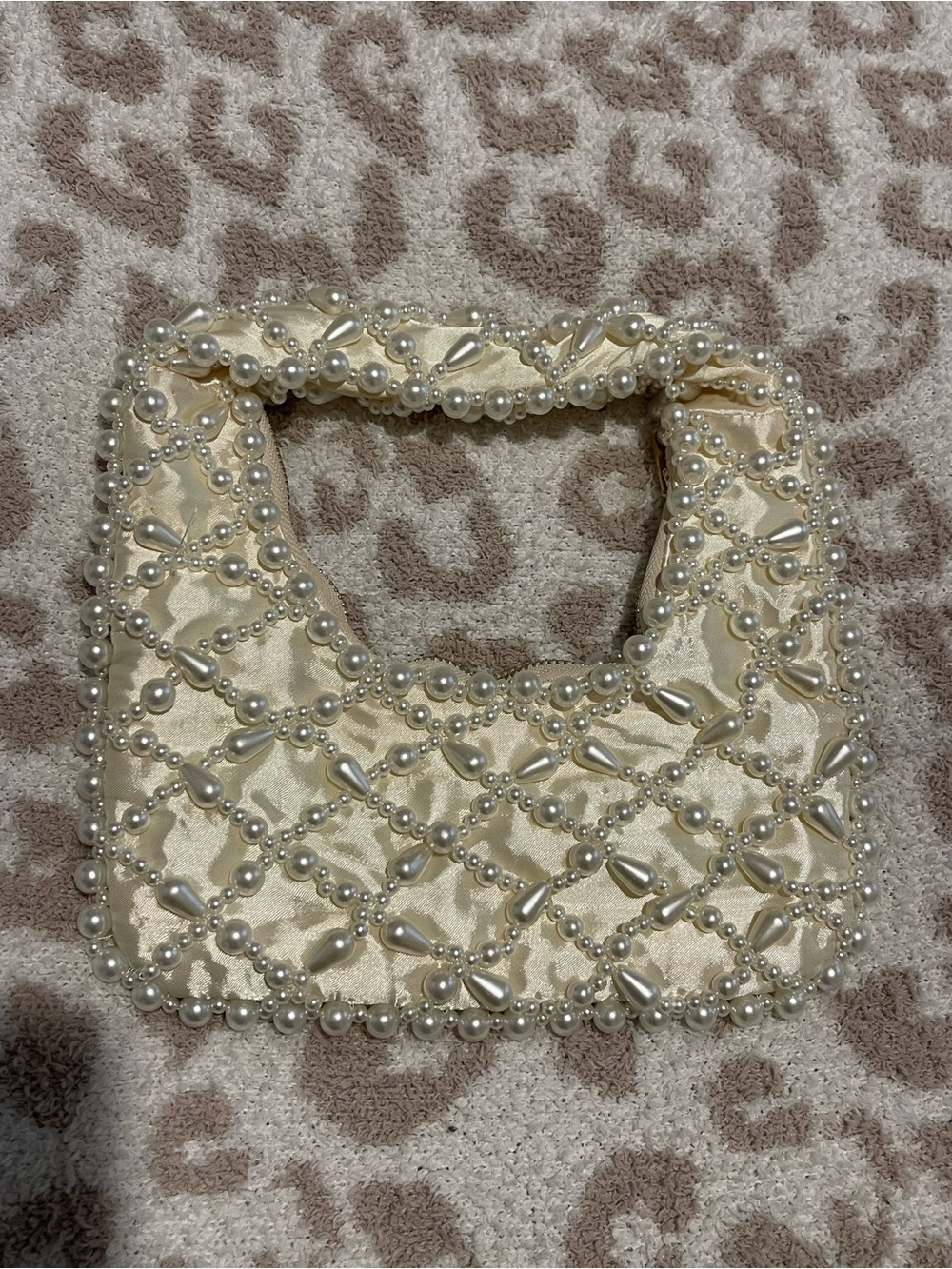 Show Me Your MuMu Pearl Cream Satin Women's Handbag